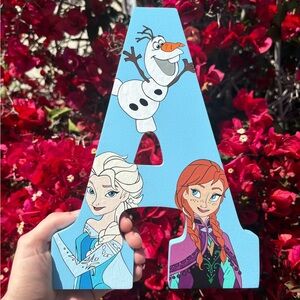 Disney Frozen Handpainted Letter “A”